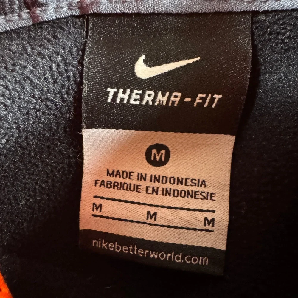 Nike Hoodie Men M Black Oregon State Beavers NCAA Therma Fit Pullover Sweatshirt